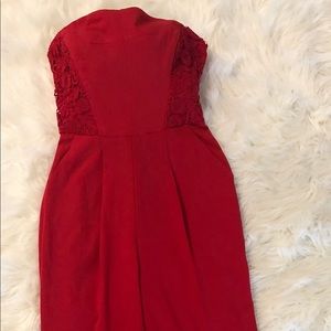 GB gorgeous red jumpsuit.